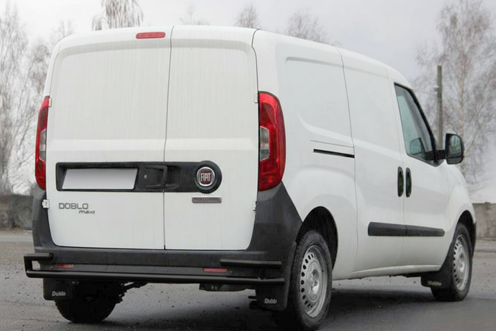 Задняя дуга AK005/2-Двойная Black (нерж.) для Opel Combo 2012-2018 гг - изображение 3