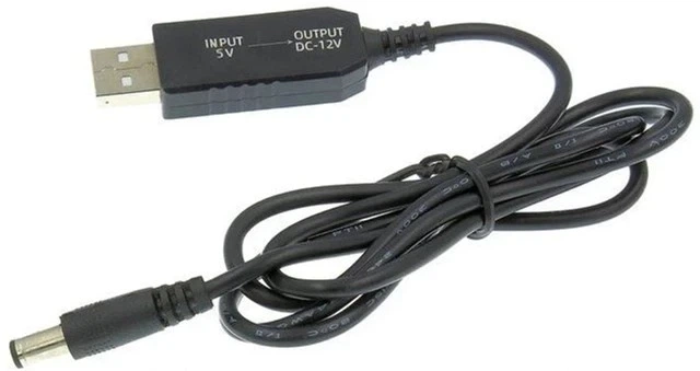 Кабель живлення Dynamode USB 2.0 AM – DC 5.5 х 2.1 мм, що підвищує напругу с 5V до 12V, 1 м, чорний (DM-USB-DC-5.5×2.1-12V) - Фото 1 Кабель живлення Dynamode USB 2.0 AM – DC 5.5 х 2.1 мм, що підвищує напругу с 5V до 12V, 1 м, чорний (DM-USB-DC-5.5×2.1-12V) - изображение 1