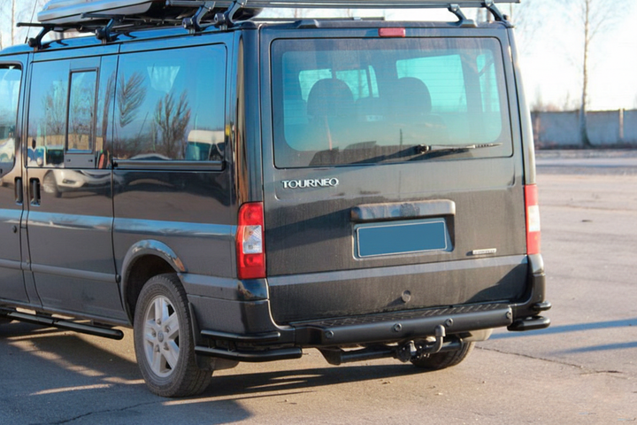 Задние Углы AK003-Double Black (Нержавейка) для Ford Transit 2000–2014 гг - изображение 2