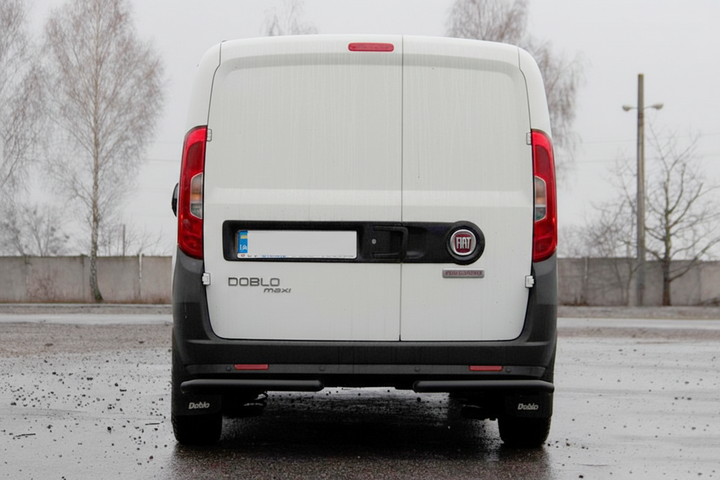 Задние угловые дуги AK003 Черный (нерж. сталь) для Opel Combo 2012-2018 гг - изображение 3