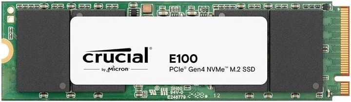 Накопичувач SSD M.2 NVMe PCIe 4.0 Crucial E100 Phison 2TB 5000/4500 MB/s (CT2000E100SSD8) - Фото 1 Накопичувач SSD M.2 NVMe PCIe 4.0 Crucial E100 Phison 2TB 5000/4500 MB/s (CT2000E100SSD8) - изображение 1