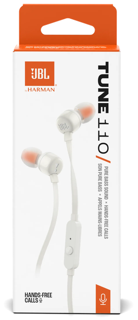 Гарнітура JBL TUNE 110 ECO Білий (JBLT110WHTE) (7261420) - изображение 4