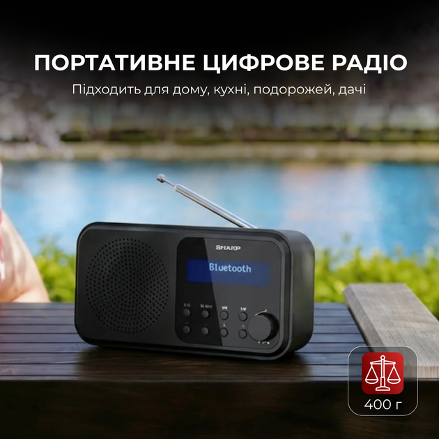 Радиоприемник Sharp DR-P420 Black - изображение 2