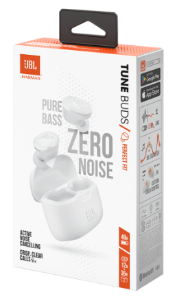 Гарнітура JBL TUNE BUDS Білий (JBLTBUDSWHT) (6891595) - зображення 5