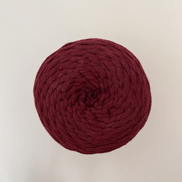 Шпагат для макраме YarnArt twisted 4мм 500г бордо (№781) - изображение 3
