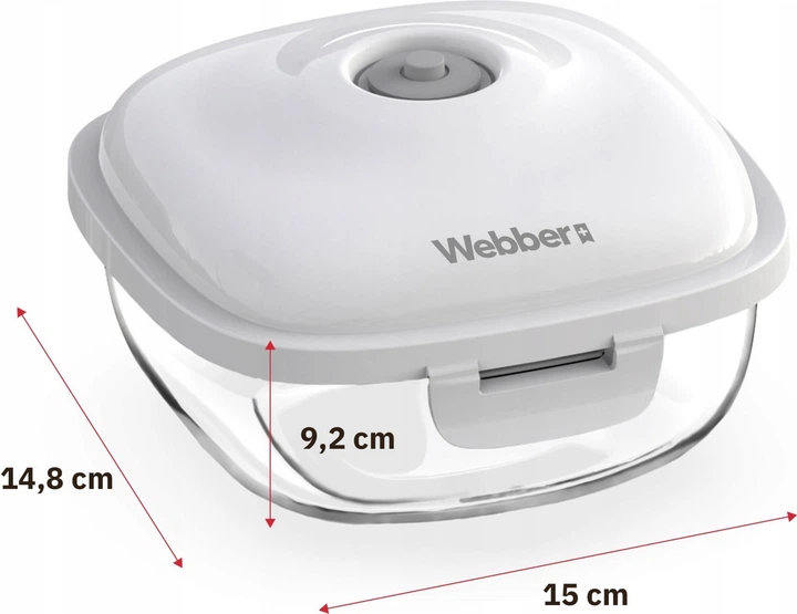 Набір контейнерів вакуумних Webber 0.7 л 3 шт 05WEBLB1 (5907265016522) - зображення 4
