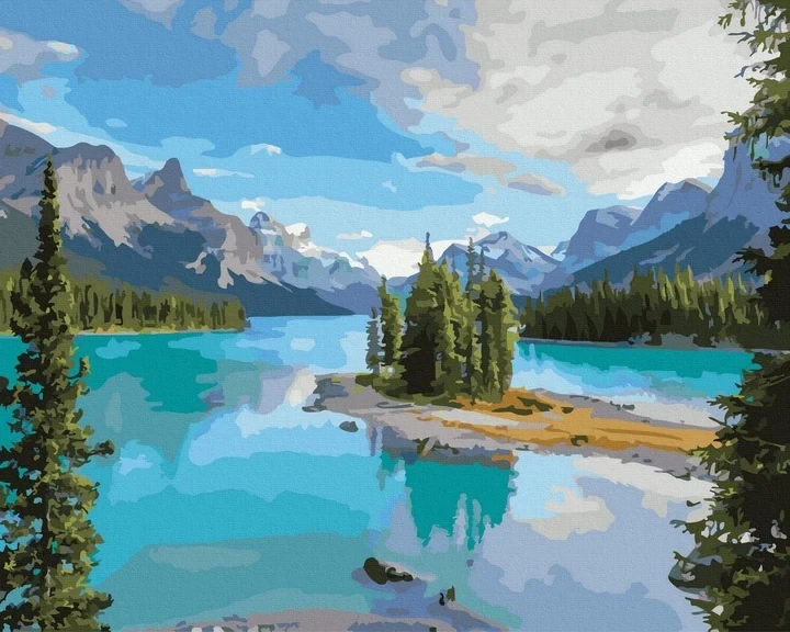 Картина по номерам Красивое озеро в горах 40х50 см Rainbow Art GX44538 - изображение 9
