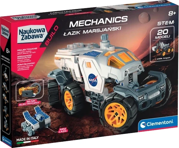 Klocki konstrukcyjne Clementoni Mechanics Łazik marsjański 230+ elementów (8005125507290) - Zdjęcie 1 Klocki konstrukcyjne Clementoni Mechanics Łazik marsjański 230+ elementów (8005125507290) - obraz 1