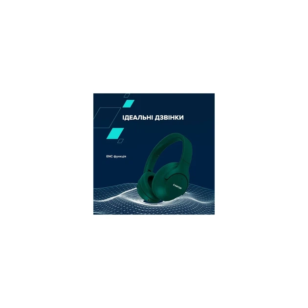 Навушники Canyon OnRiff 10 ANC Bluetooth Green (CNS-CBTHS10GN) - Фото 7 Навушники Canyon OnRiff 10 ANC Bluetooth Green (CNS-CBTHS10GN) - изображение 7