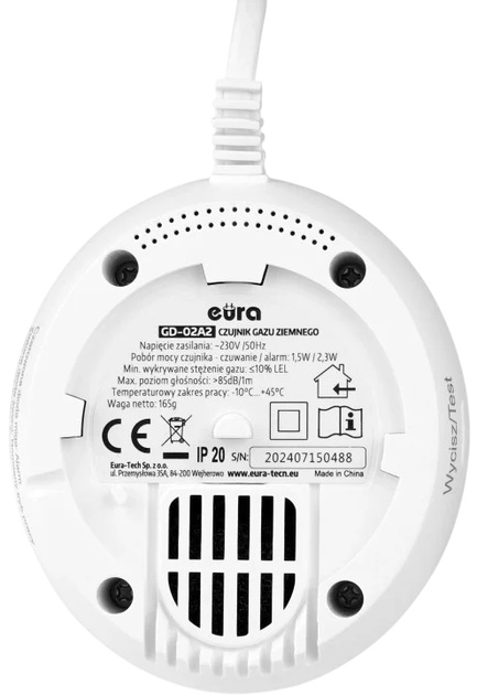 Датчик природного газу Eura-Tech GD-02A2 (5905548270388) - зображення 3