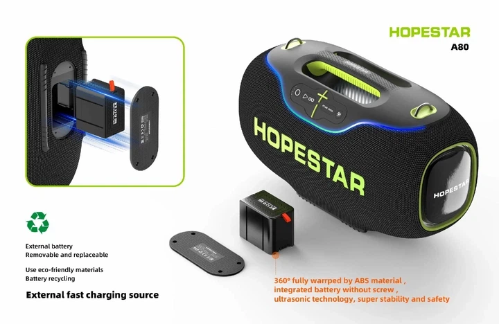 Колонка BT Hopestar A80 (350W) (Black) - зображення 5