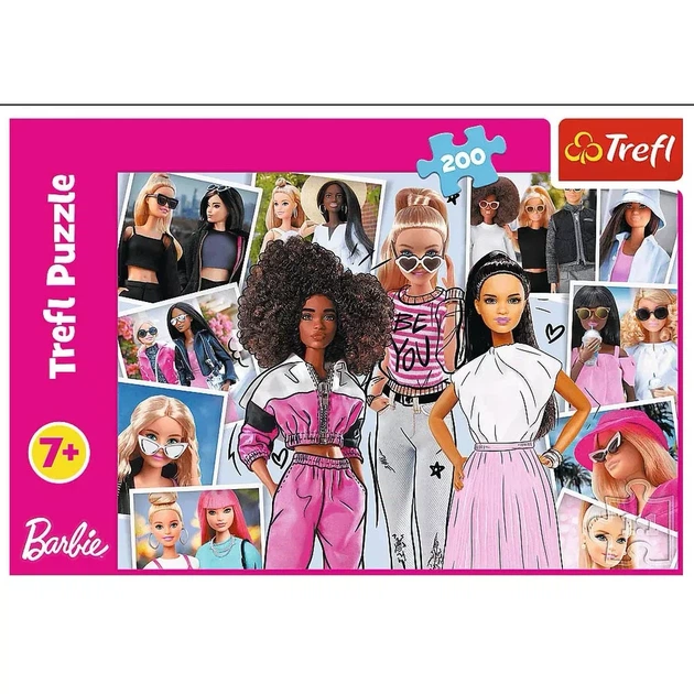 Пазли Trefl Barbie У світі Барбі 200 ел (13301) - Фото 3 Пазли Trefl Barbie У світі Барбі 200 ел (13301) - зображення 3