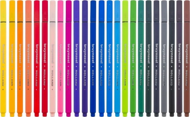Набір лінерів Bruynzeel Fineliners 24 кольори (8712079454159) - зображення 2