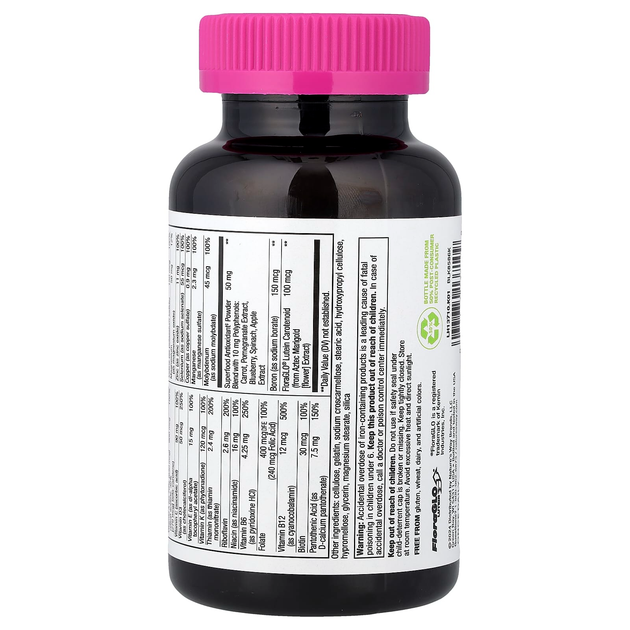 Мультивитаминный комплекс для женщин Nature's Way, Alive! "Women's Multivitamin" (130 таблеток) - изображение 3