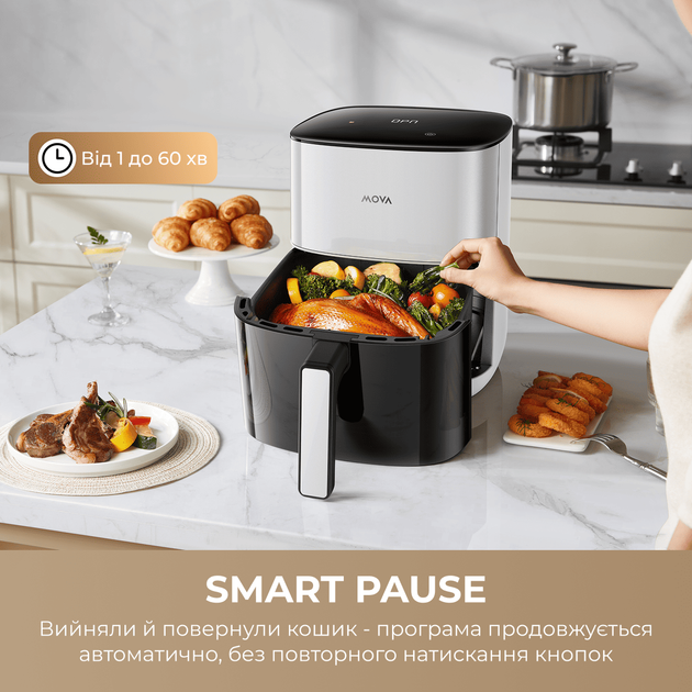Мультипечь MOVA AeroChef FD10s Pro White - изображение 8