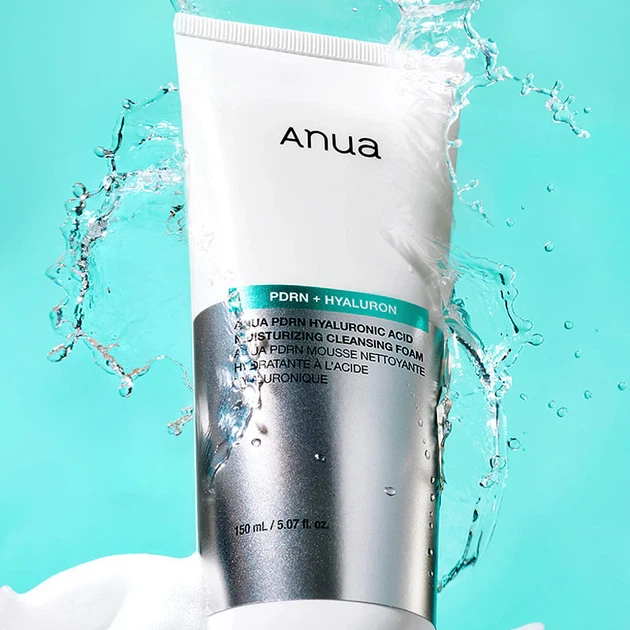 Пенка для умывания Anua PDRN Hyaluronic Acid Moisturizing Cleansing Foam с полинуклеотидами и гиалуроновой кислотой, 150 мл 8800307372983 - изображение 3