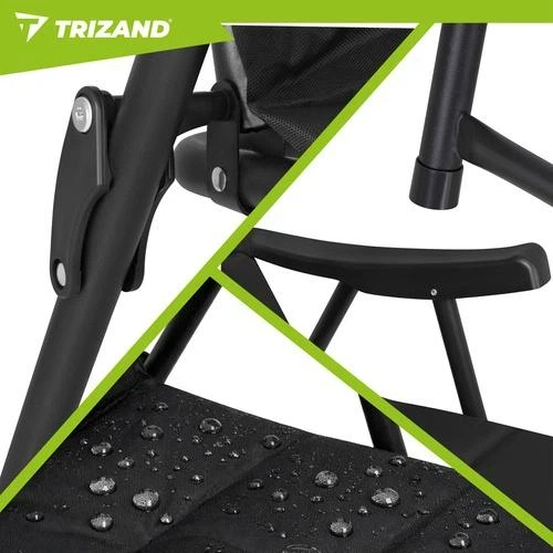 Кресло туристическое складное с высокой спинкой Trizand 27609 59×70×91 см до 120 кг, кресло кемпинговое для отдыха - Фото 11 Кресло туристическое складное с высокой спинкой Trizand 27609 59×70×91 см до 120 кг, кресло кемпинговое для отдыха - изображение 11