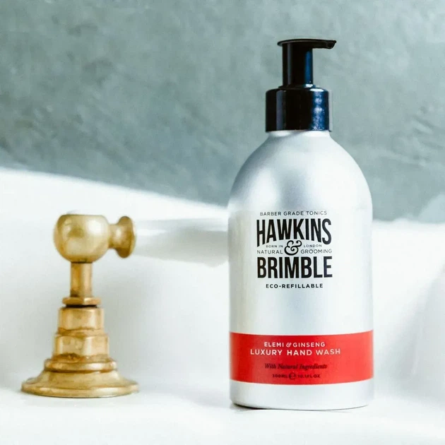 Мило для рук Hawkins & Brimble Cleansing Hand Wash Eco-Refillable 300мл - зображення 3