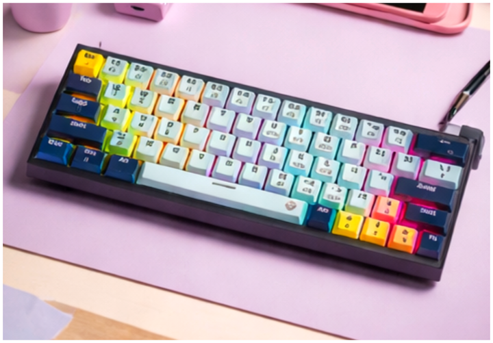 Ігрова клавіатура Fantech ATOM63 MK874V2 MIZU Red Switch USB RGB 63 кнопки ABS пластик SkyBlue - зображення 3