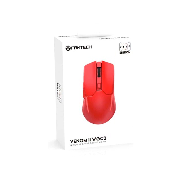 Бездротова ігрова миша Fantech WGC2 Venom II Vibe RGB 6 кнопок 300 mAh Червоний - зображення 2