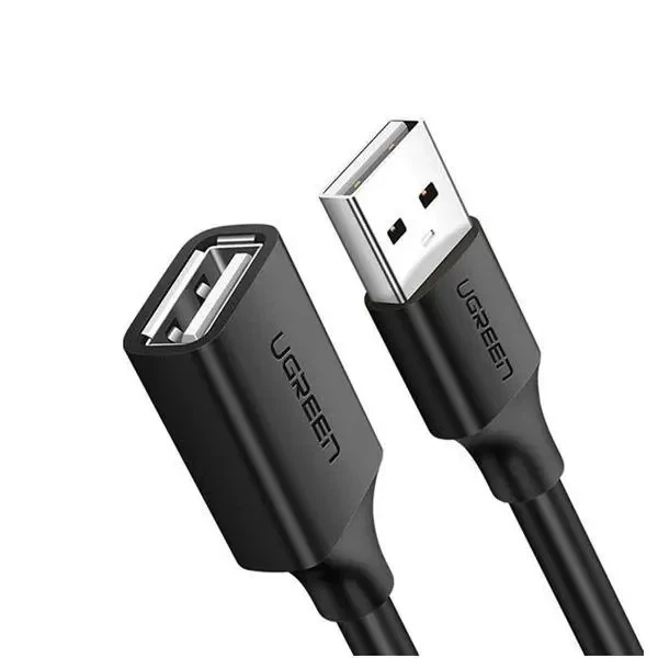 Кабель UGREEN US103 USB 2.0 A Male to A Female Cable 3m (Black)(UGR-10317) - Фото 1 Кабель UGREEN US103 USB 2.0 A Male to A Female Cable 3m (Black)(UGR-10317) - изображение 1