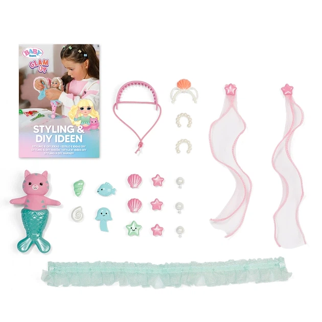 Лялька BABY BORN серії "Glam Up" – РУСАЛОНЬКА СПАРКЛ (28 см, з аксес.) - Фото 8 Лялька BABY BORN серії "Glam Up" – РУСАЛОНЬКА СПАРКЛ (28 см, з аксес.) - зображення 8