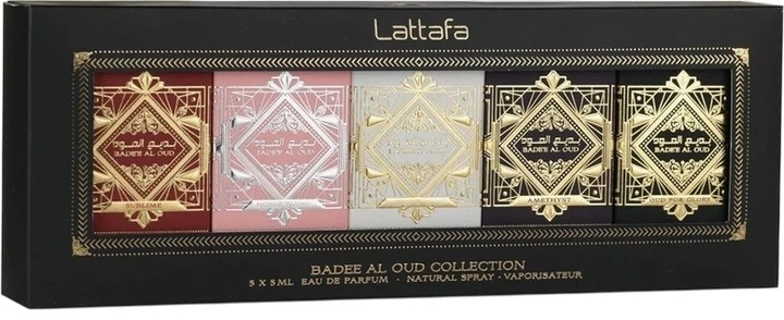 Zestaw miniatur unisex Lattafa Badee al Oud Mini Collection Woda perfumowana 5 x 5 ml (6290362344506) - obraz 2
