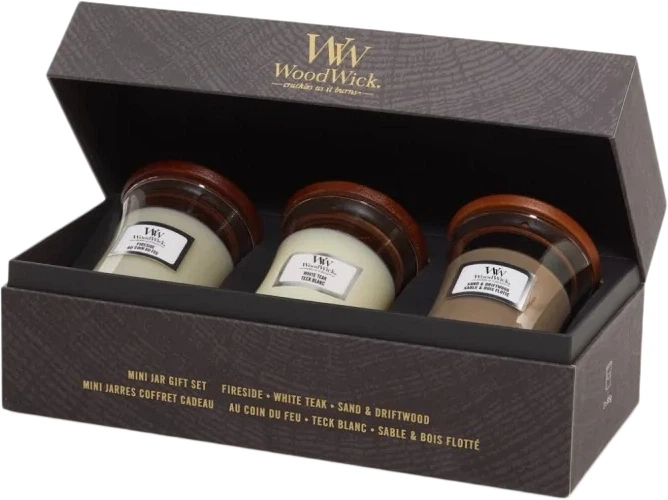 Набір свічок Woodwick Mini Jar 3x85 г (5038581153070) - Фото 3 Набір свічок Woodwick Mini Jar 3x85 г (5038581153070) - зображення 3