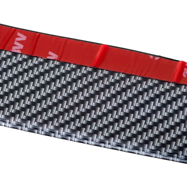 Молдинг на передний бампер 250х6 см резиновая губа SAMURAI CARBON для защиты и улучшения аэродинамики - изображение 6