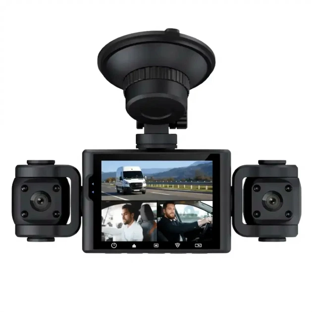 Автомобильный видеорегистратор на 3 камеры Full HD Wi Fi с экраном 3 дюйма модель TS-5561 цвет черный - изображение 5