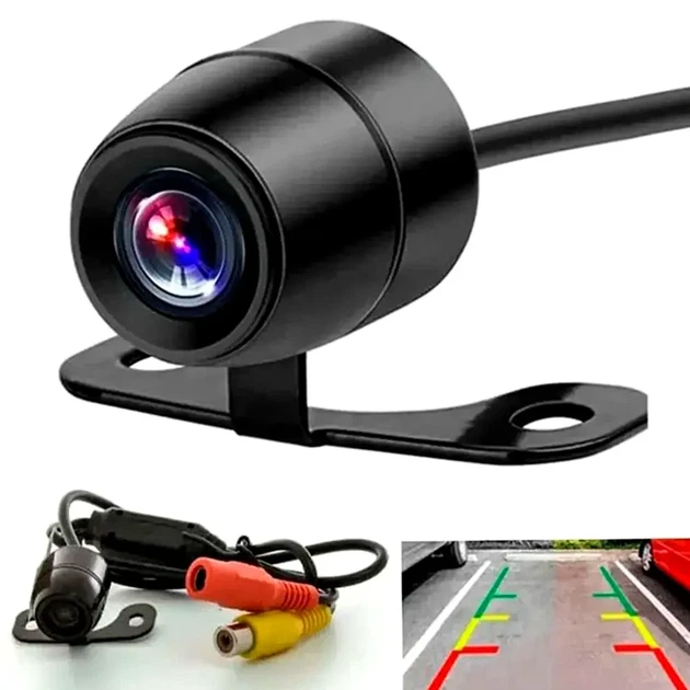 Цифровая камера заднего вида 628x586 пикселей 170 градусов для автомобиля Car Cam 600L черная комплект 5 метров кабелей - зображення 9