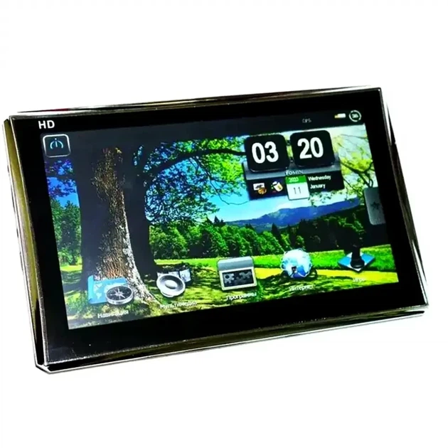 Автомобильный GPS навигатор 7 дюймов 256MB RAM 8GB Windows CE GPS7007 с креплением и зарядным устройством - зображення 3
