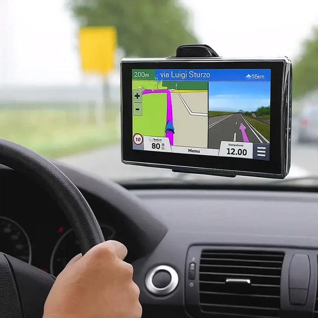 Автомобильный GPS навигатор 7 дюймов 256MB RAM 8GB Windows CE GPS7007 с креплением и зарядным устройством - зображення 10