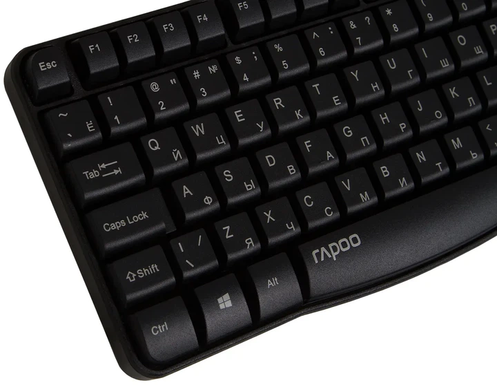 Клавиатура проводная Rapoo N2400 USB Black - изображение 2