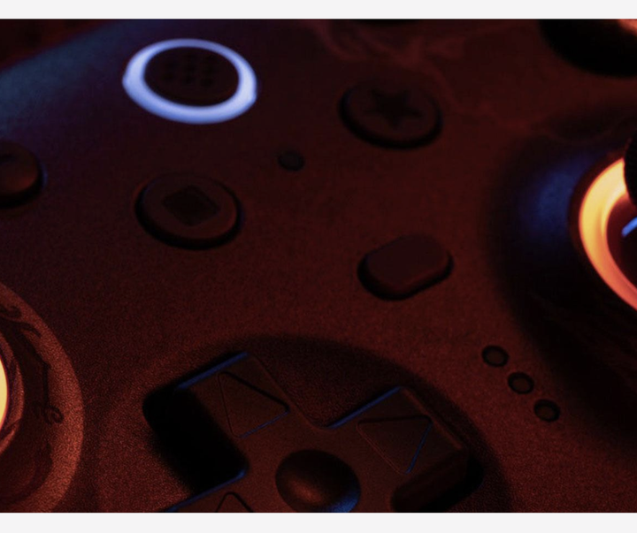 Геймпад 8BitDo Ultimate 2 Wireless Controller Wuchang Edition — беспроводной геймпад для PC / Android (RGB, датчики Холла, USB-C, Bluetooth, 2.4 GHz) ( RET00851) - Фото 6 Геймпад 8BitDo Ultimate 2 Wireless Controller Wuchang Edition — беспроводной геймпад для PC / Android (RGB, датчики Холла, USB-C, Bluetooth, 2.4 GHz) ( RET00851) - изображение 6