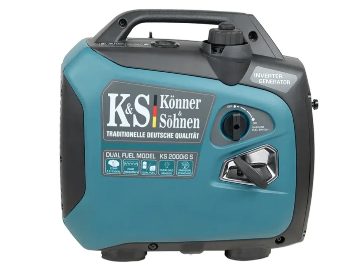 Інверторний комбінований генератор (газ-бензин) Konner&Sohnen KS 2000iG S - Фото 8 Інверторний комбінований генератор (газ-бензин) Konner&Sohnen KS 2000iG S - зображення 8