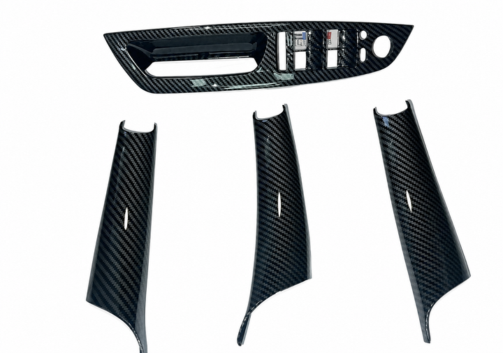 Карбоновые ручки дверей салона BMW X5 E70 X6 E71 2007-2014 комплект 4 шт ABS+PC - изображение 4
