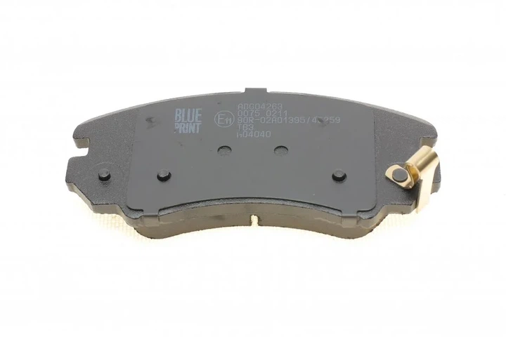 Комплект гальмівних колодок BLUE PRINT ADG04263 Hyundai Coupe, Tucson, Elantra, Sonata, IX35; KIA Cerato, Soul, Magentis, Sportage 2CA2058101, 581013KA32, J3600541 - изображение 2