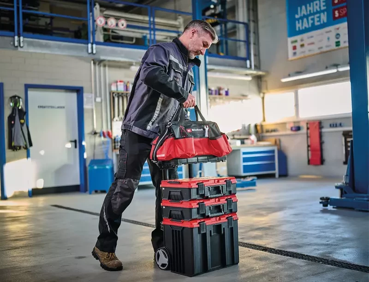 Качественная сумка системы кейсов Einhell E-Case Bag: грузоподъемность до 30 кг (4540036) SDRT_54540036 - изображение 7