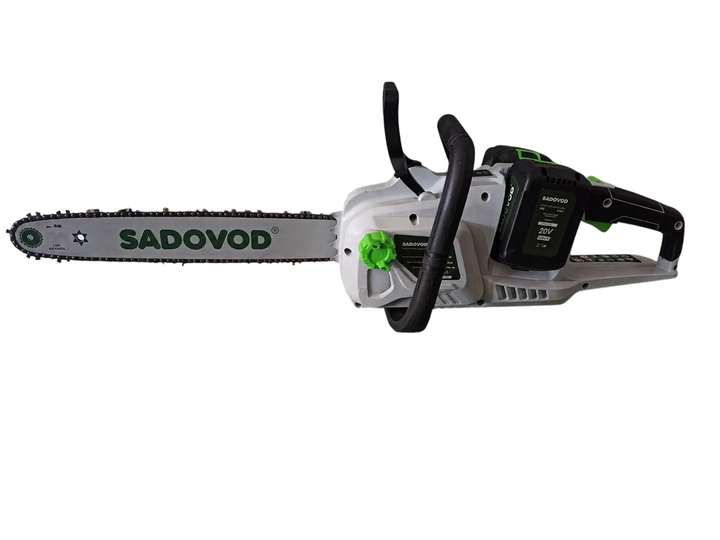 Аккумуляторная безщеточная цепная пила SADOVOD SCS-350Е 20V-4A - изображение 7
