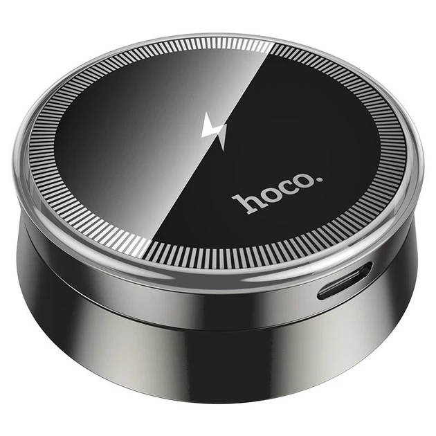 Автодержатель с беспроводной зарядкой MagSafe Hoco HW33 Metal Ring 15W Magnetic Car Holder в авто на торпедо Черный - Фото 5 Автодержатель с беспроводной зарядкой MagSafe Hoco HW33 Metal Ring 15W Magnetic Car Holder в авто на торпедо Черный - изображение 5