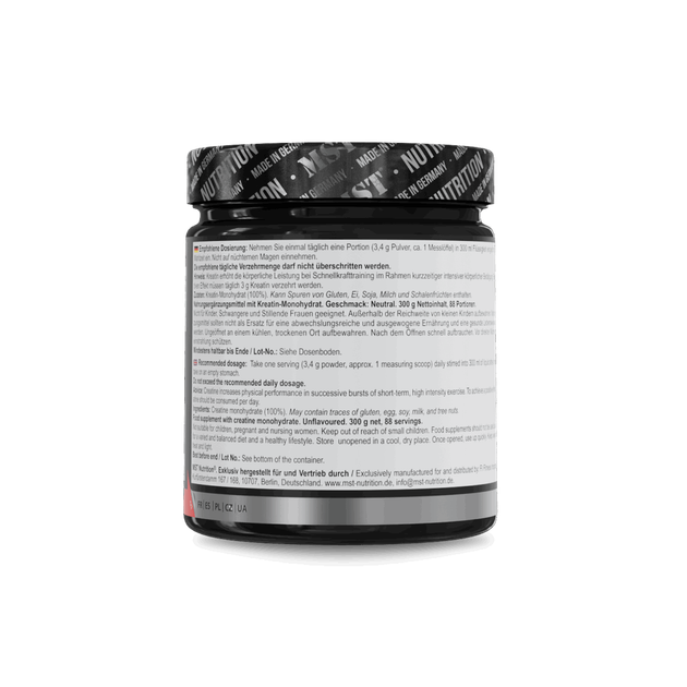 Креатин моногидрат MST Creatine monohydrate без вкуса 300 грамм, mst креатин моногидрат 300 грамм - изображение 2