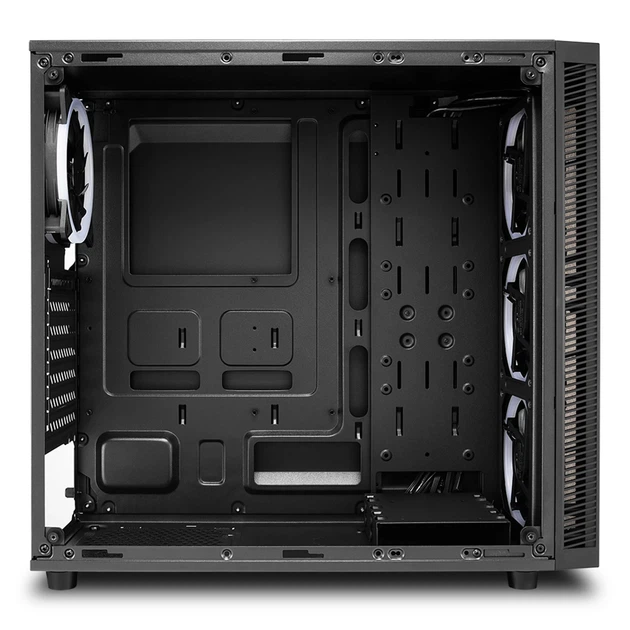 Корпус Sharkoon TG4 RGB / без БП / Midi-Tower / 4x120mm RGB / ATX / USB 3.0 / Черный - Фото 5 Корпус Sharkoon TG4 RGB / без БП / Midi-Tower / 4x120mm RGB / ATX / USB 3.0 / Черный - изображение 5