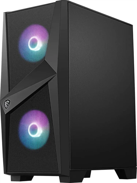 Корпус MSI MAG Forge 100R / без БП / Mid Tower / ARGB / Tempered Glass / USB 3.2 / 3x120mm Fans / Черный (101642292) - Уценка - изображение 6