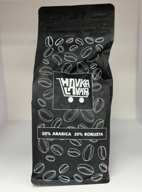 Кофе в зернах Havka Lavka 50/50 купаж арабика/робуста средней обжарки универсальная для кофемашины и турки 1 кг - Фото 3 Кофе в зернах Havka Lavka 50/50 купаж арабика/робуста средней обжарки универсальная для кофемашины и турки 1 кг - изображение 3