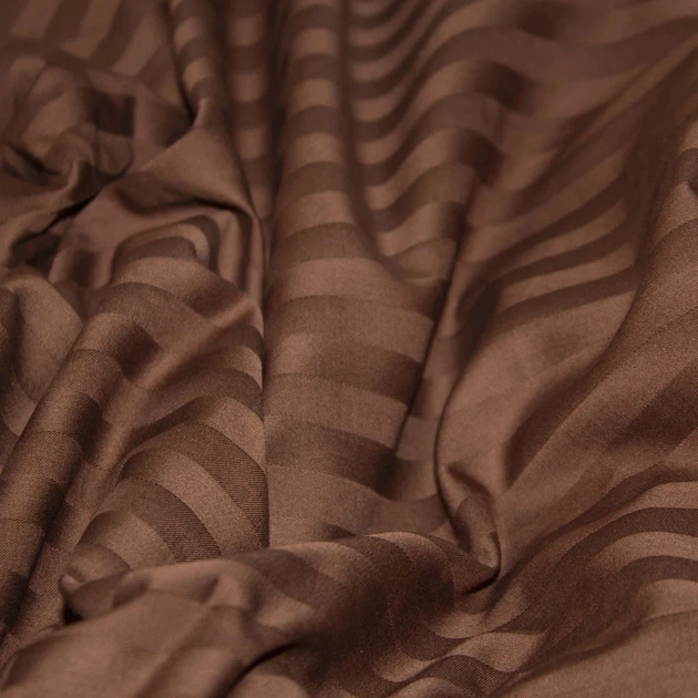 Простирадло на резинці 160×200 ТЕП сатин шоколадне Chocolate, 135 г/м², борт 25 см - зображення 3