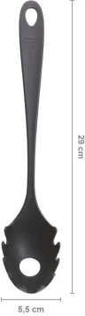 Łyżka do spaghetti Fiskars Essential czarna 29 cm (6424002021100) - obraz 2