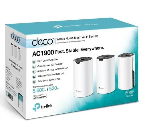 Беспроводная система Wi-Fi TP-LINK Deco S7 (3-pack), White - Фото 2 Беспроводная система Wi-Fi TP-LINK Deco S7 (3-pack), White - изображение 2