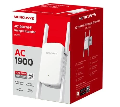 Wi-Fi повторювач Mercusys ME50G, White - зображення 3