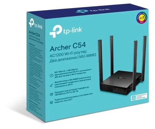 Роутер TP-LINK Archer C54, Black - Фото 4 Роутер TP-LINK Archer C54, Black - изображение 4